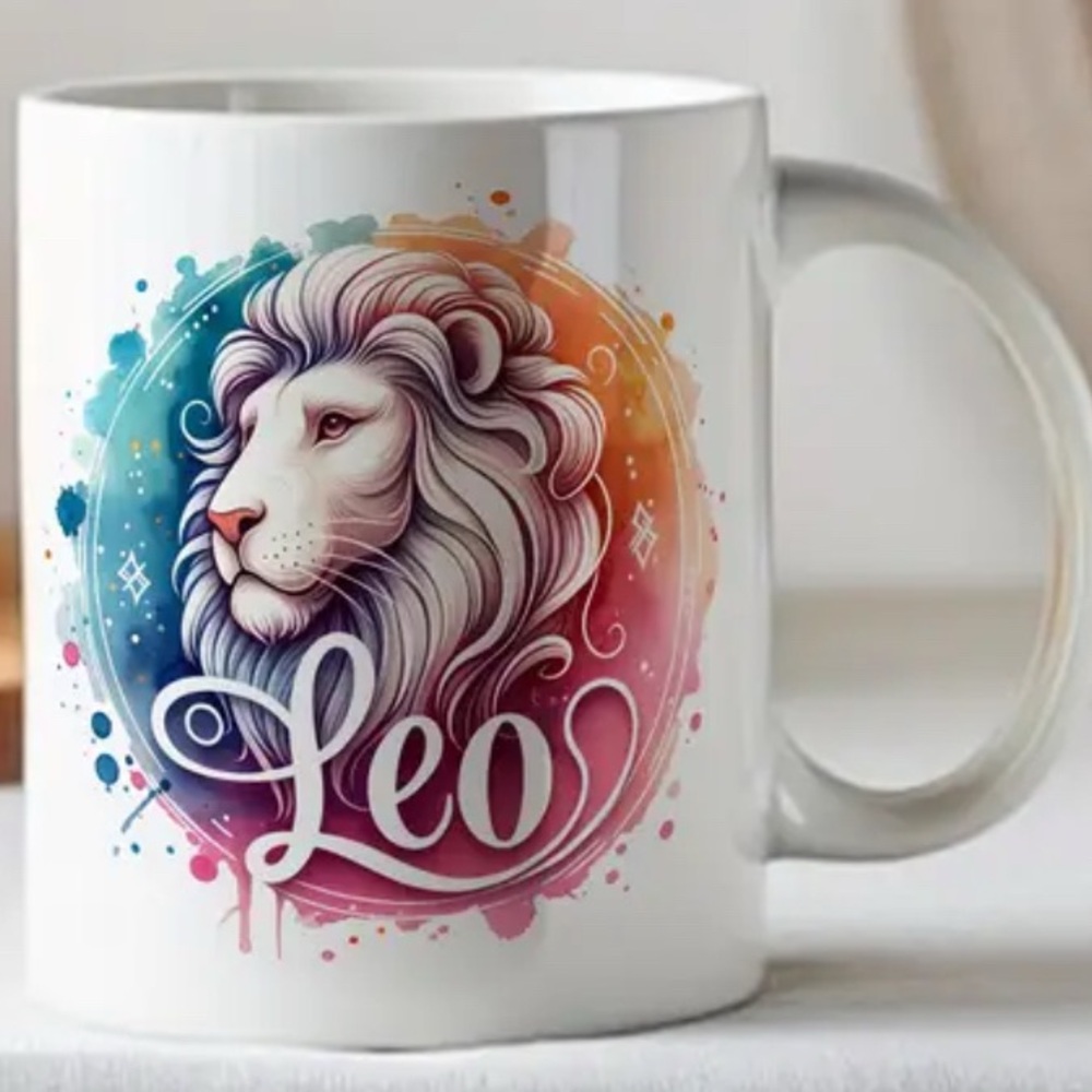 Leo Multicolor Ceramic Mug
